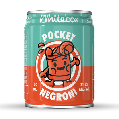Whitebox Pocket Negroni – 12 x 100ml Ready-to-Drink Cocktails