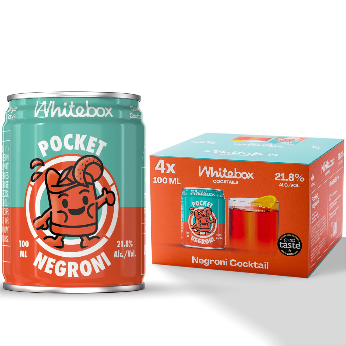 Whitebox Pocket Negroni – 12 x 100ml Ready-to-Drink Cocktails