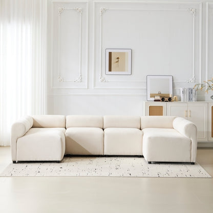Evelyn Modular Chenille Sectional Sofa, 78- to 114-Inch Configurations