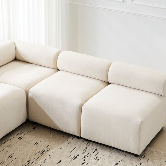 Evelyn Modular Chenille Sectional Sofa, 78- to 114-Inch Configurations