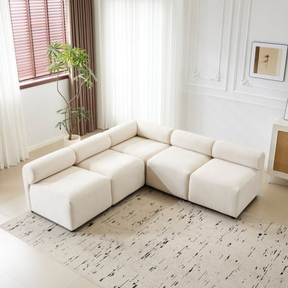 Evelyn Modular Chenille Sectional Sofa, 78- to 114-Inch Configurations
