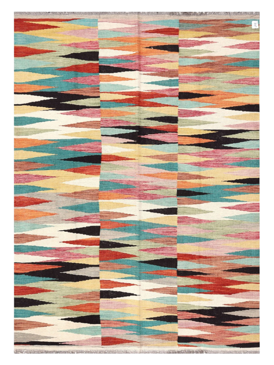 Maimana Kilim - 246 × 177 cm (8'1" x 5'10")