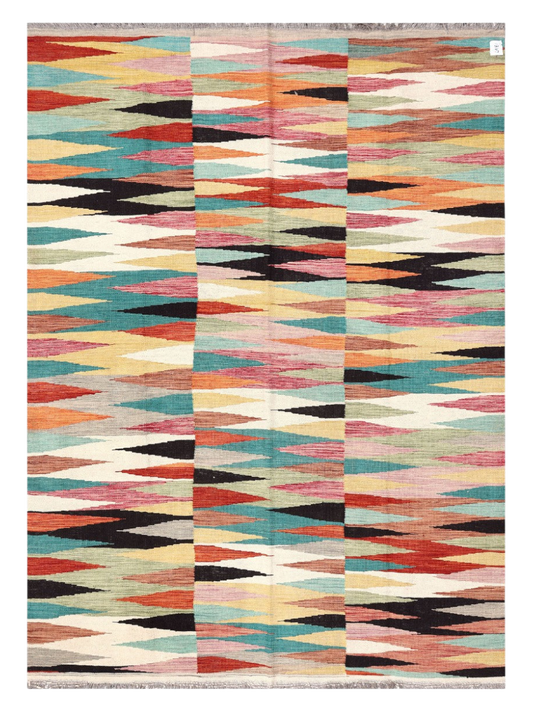 Maimana Kilim - 246 × 177 cm (8'1" x 5'10")