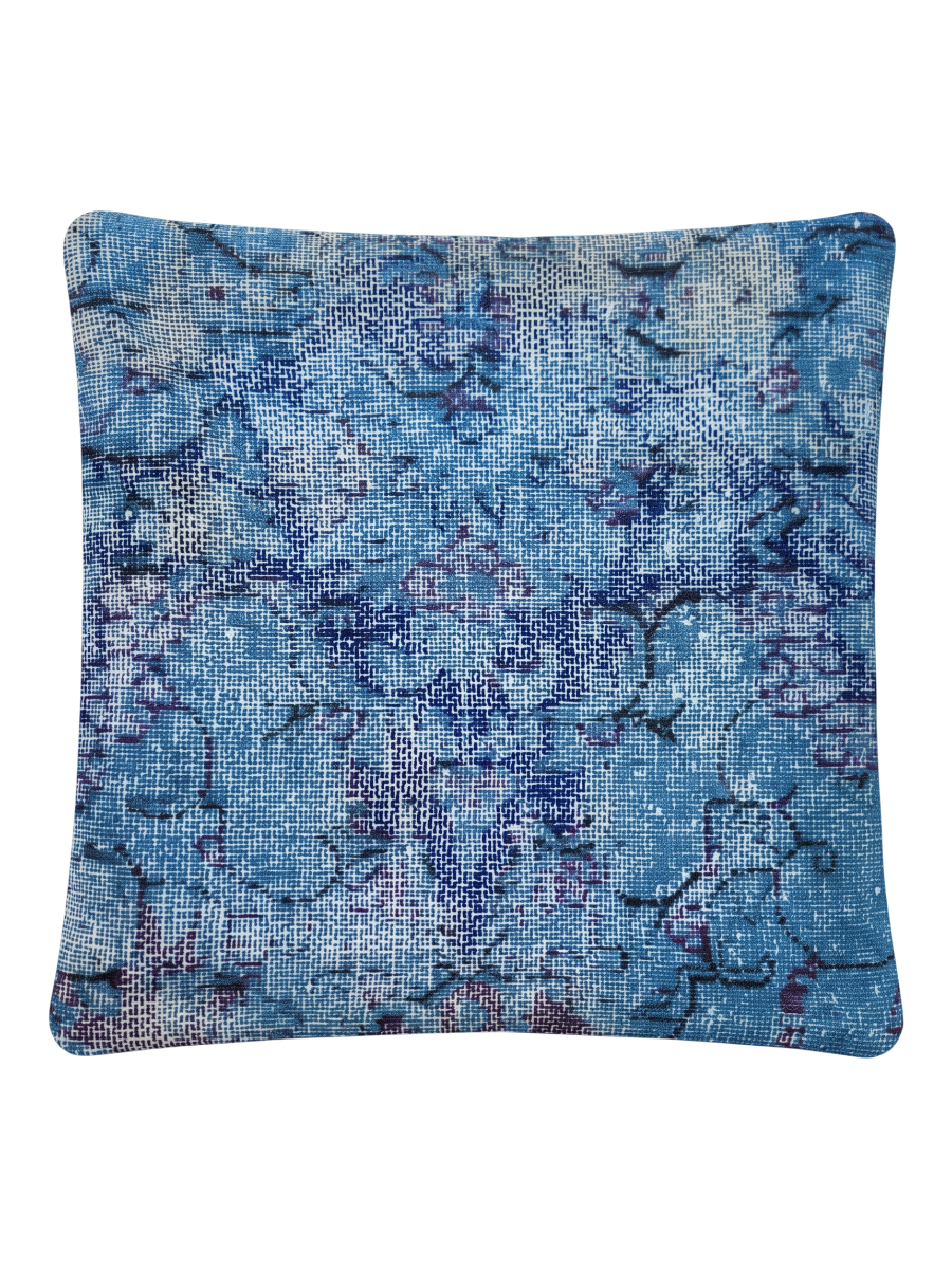 Bolbol, Persian Hand-Knotted Cushion Cover - 45 × 45 cm (18" x 18")