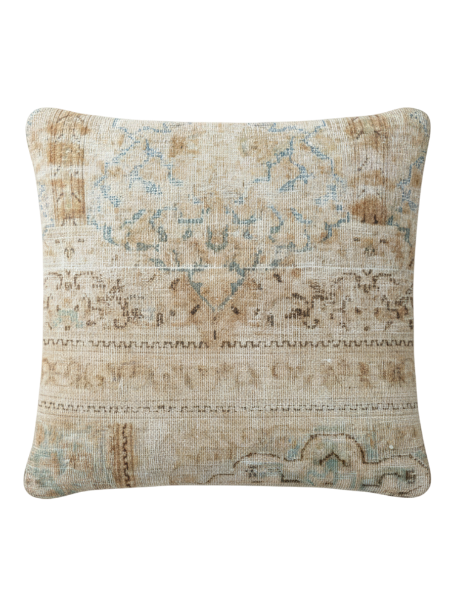 Nagin, Persian Hand-Knotted Cushion Cover - 45 × 45 cm (18" x 18")