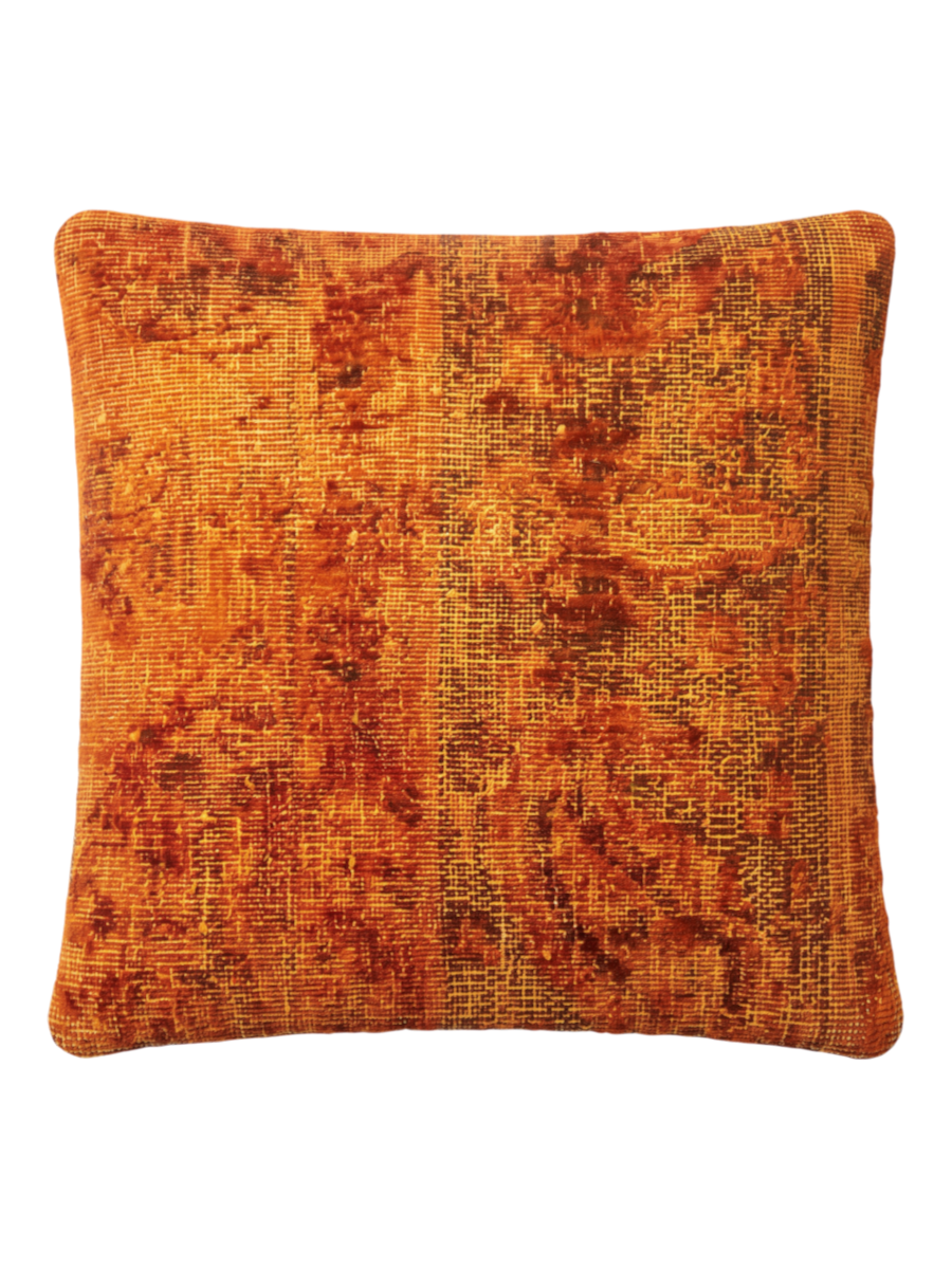 Khorshid, Persian Hand-Knotted Cushion Cover - 45 × 45 cm (18" x 18")