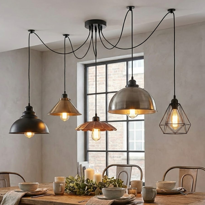 5 Light Octopus Pendant Light Spider Lamp ~6580