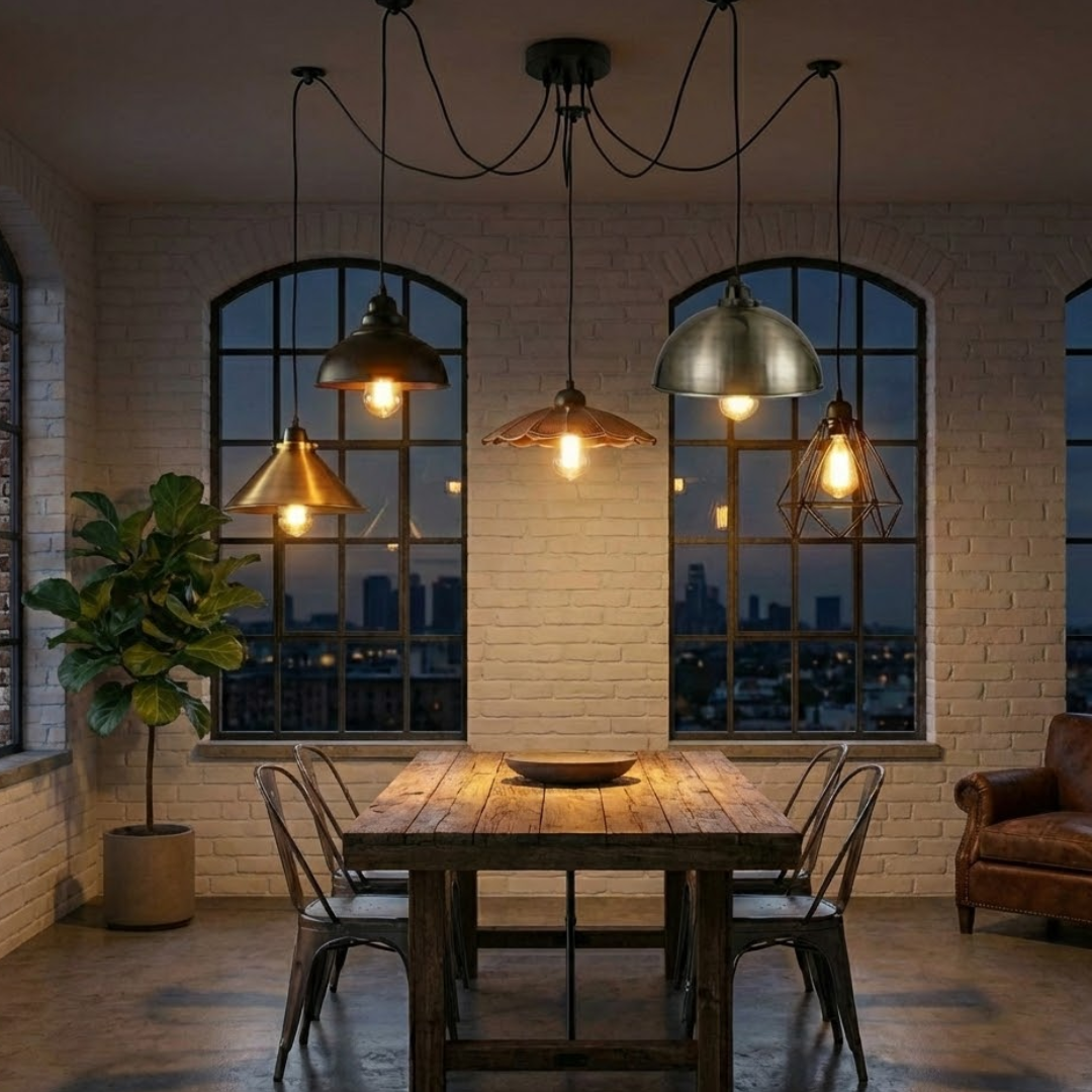 5 Light Octopus Pendant Light Spider Lamp ~6580