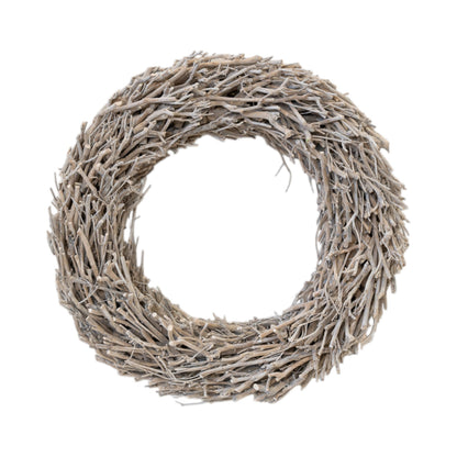 Whitewashed Root Branch Wreath 62cm-0