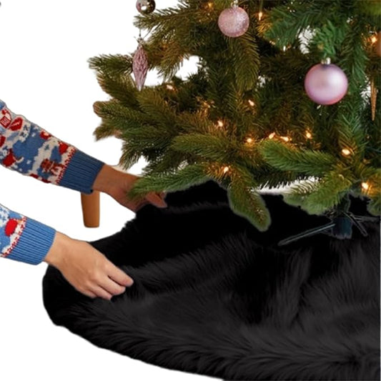 Premium Faux Fur Christmas Tree Skirt