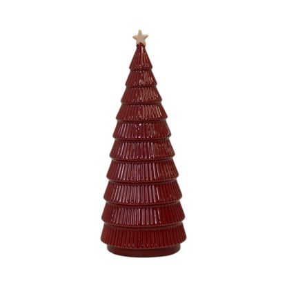 Red Ceramic Christmas Tree