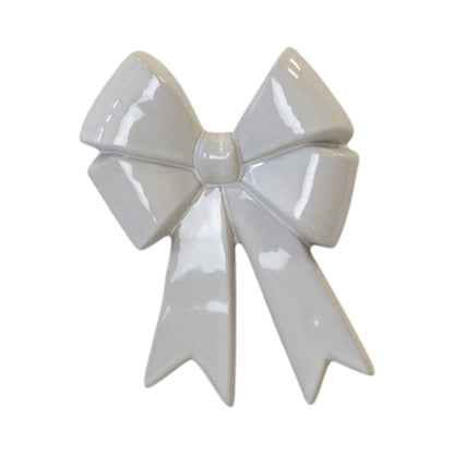 Large Ceramic Double Bow Decor Christmas Decoration