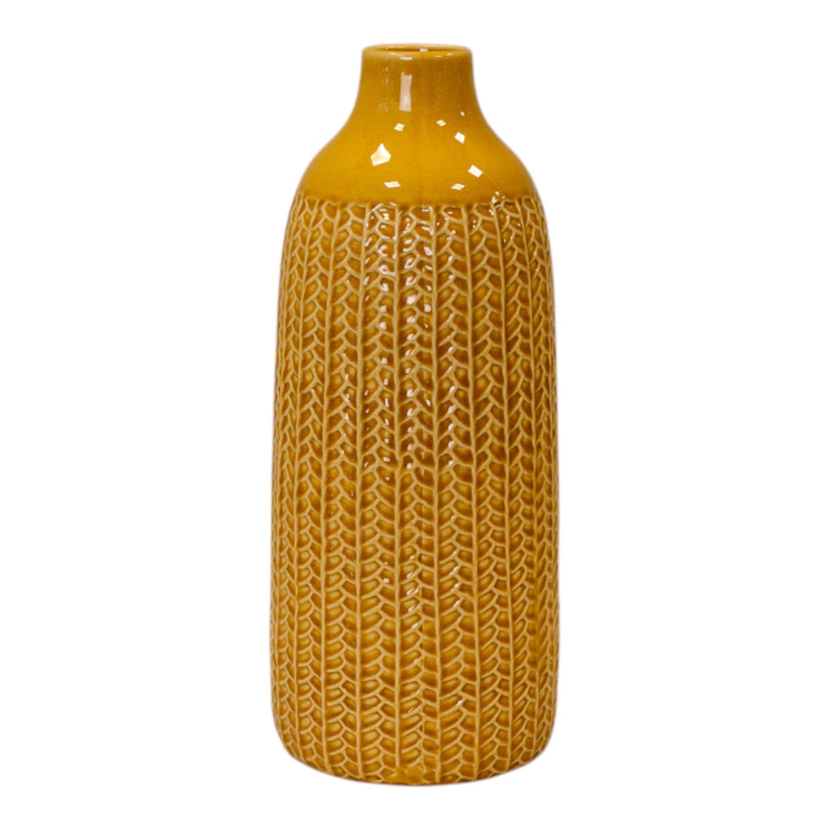 Yellow Ceramic Vase