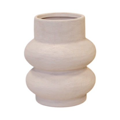 Stone White Sculptured Decorative Vase