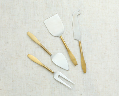 Aline Cheese Knife Set – 4 Piece Stainless Steel Cheese Board Cutlery
