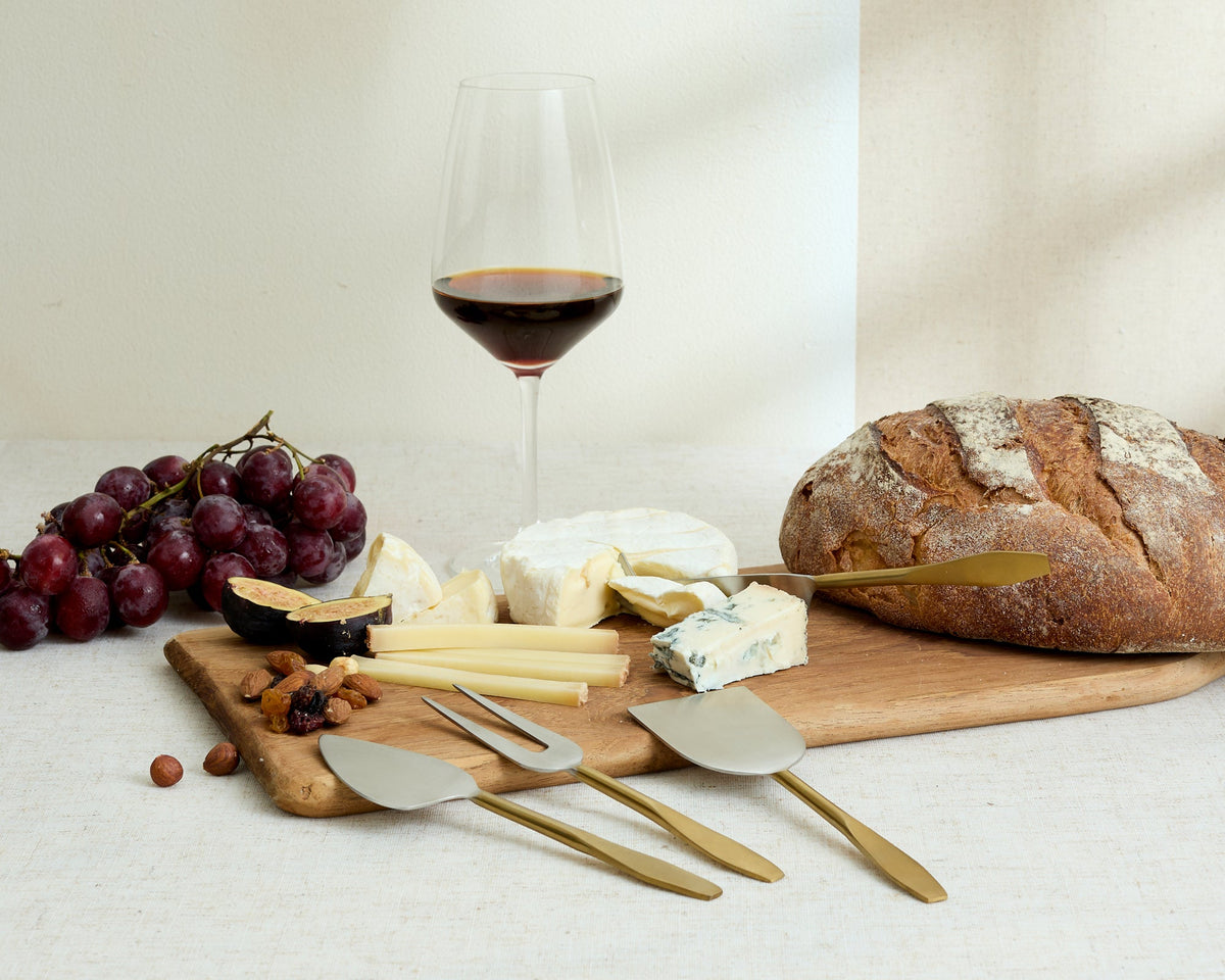 Aline Cheese Knife Set – 4 Piece Stainless Steel Cheese Board Cutlery
