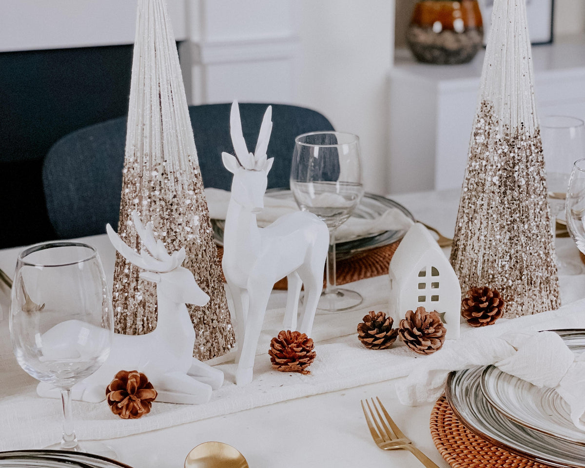 Christmas Ceramic House Tealight Holder