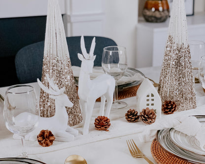 Christmas Ceramic House Tealight Holder