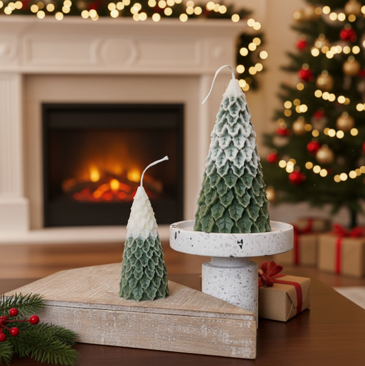 Christmas Pine Tree Candles
