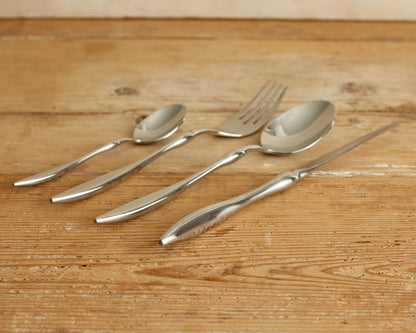 Monaco Silver Cutlery Set – 16 or 24 Piece Stainless Steel Flatware