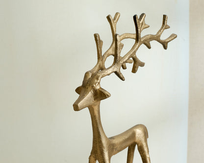 Malva Christmas Ornament Gold Deer