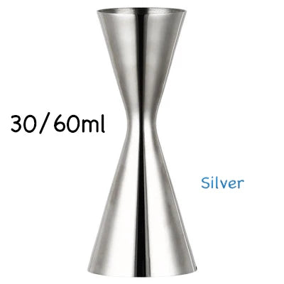 Double Cocktail Jigger with Etched Measurements – Stainless Steel