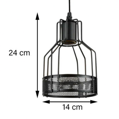 Industrial Spider Pendant Light Adjustable Multi Arm E27 Cage~6139