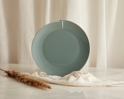 Maeve Porcelain Round Dinner Plate Green