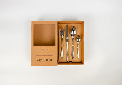 Milan Silver Stainless Steel Cutlery Sets x16/24 pieces
