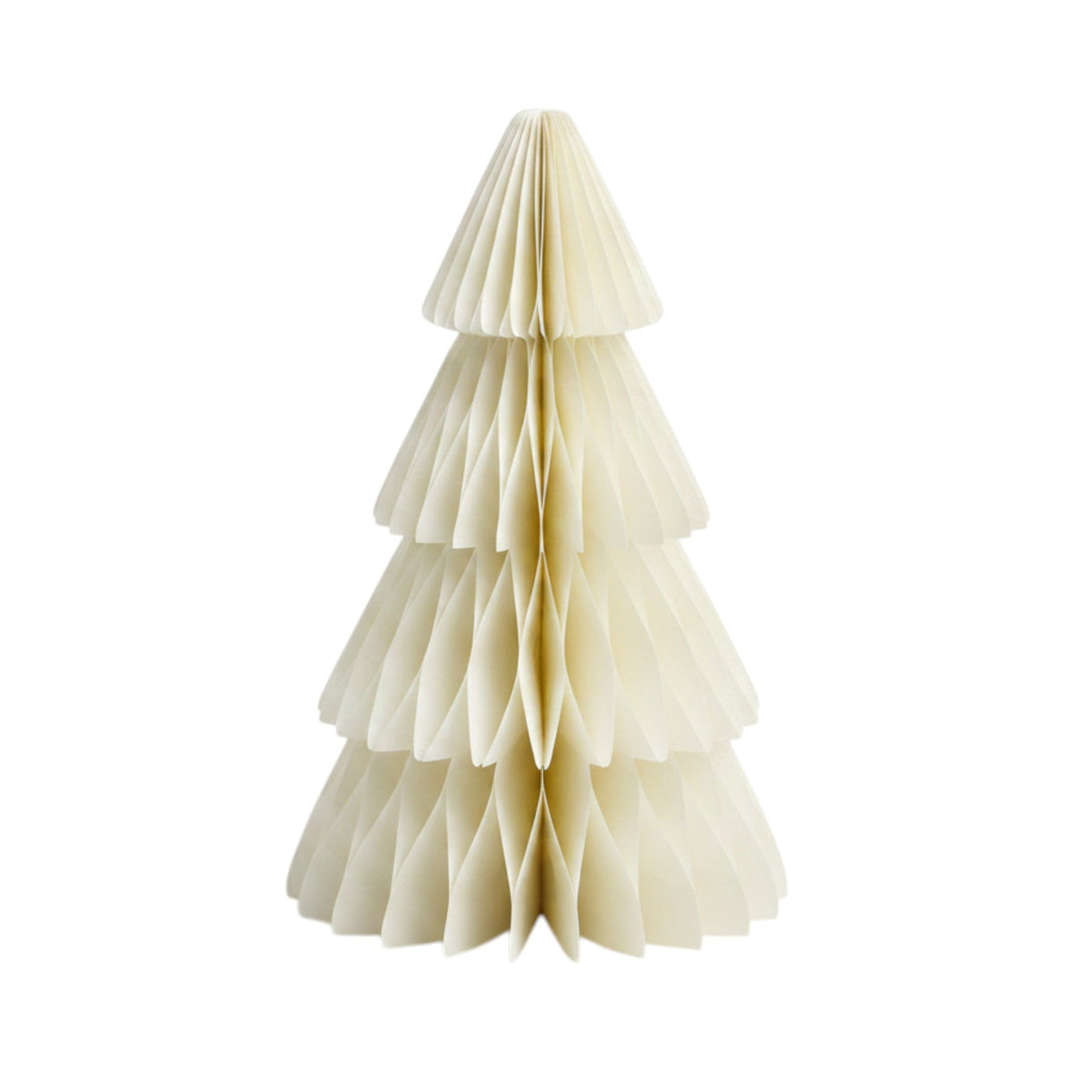 Set of 3 Winter White Paper Christmas Trees 30cm