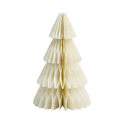 Set of 3 Winter White Paper Christmas Trees 30cm