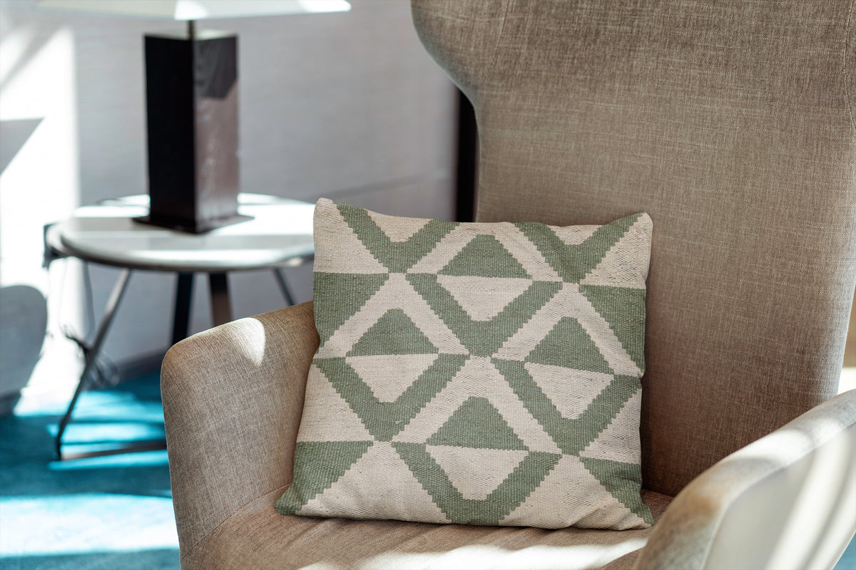 Kamalak, Ikat Kilim Cushion Cover - 45 × 45 cm (18" x 18")