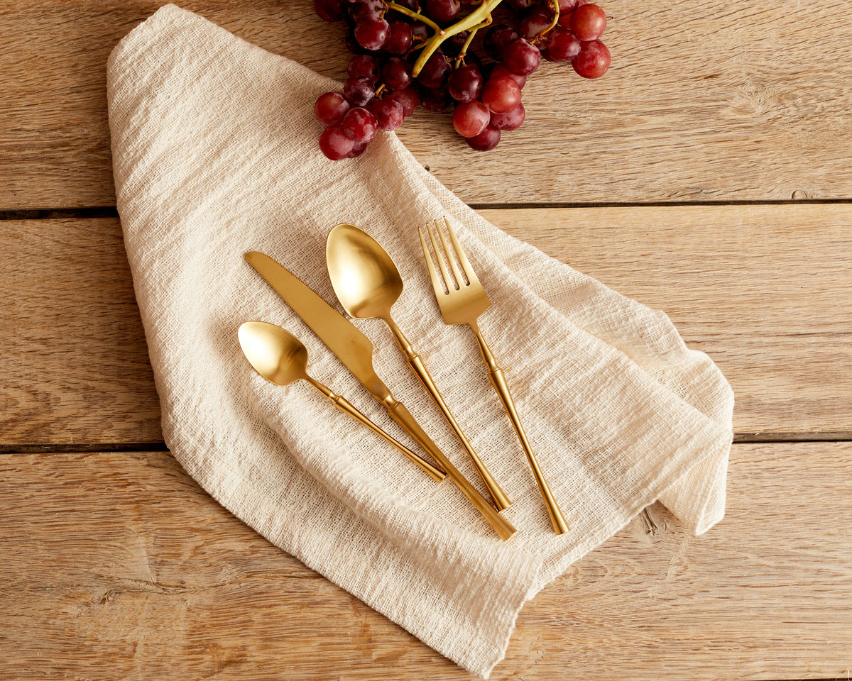 Paris Gold Stainless Steel Cutlery Sets x16/24 pieces