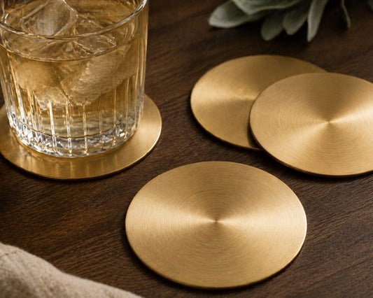 Ivy Brass Coasters Set of 4