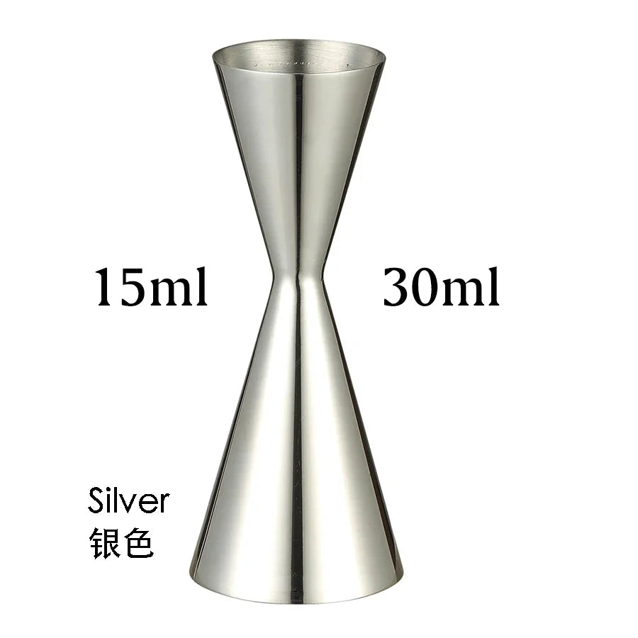 Double Cocktail Jigger with Etched Measurements – Stainless Steel
