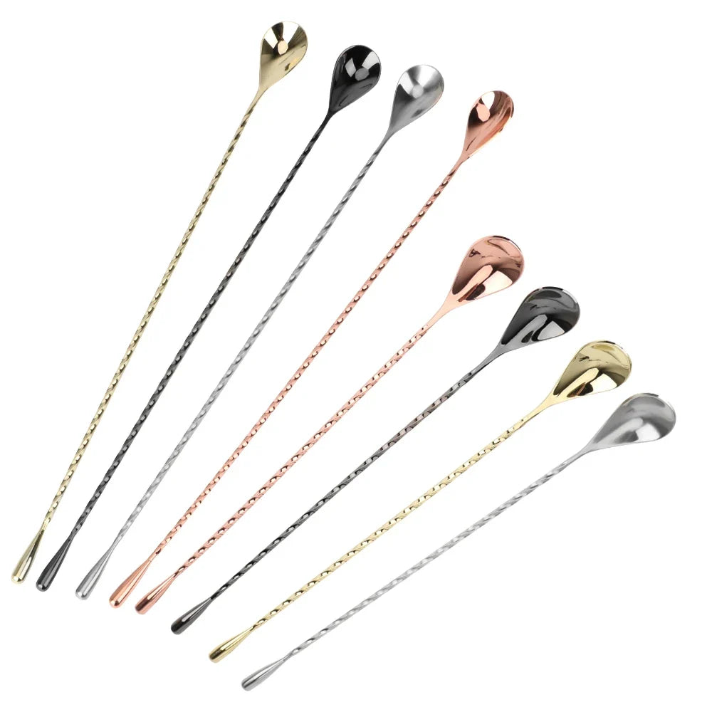 Teardrop Cocktail Bar Spoon – 30cm / 40cm