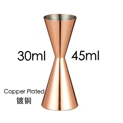 Double Cocktail Jigger with Etched Measurements – Stainless Steel