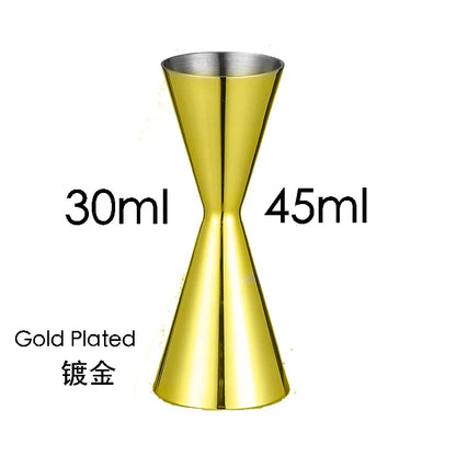 Double Cocktail Jigger with Etched Measurements – Stainless Steel