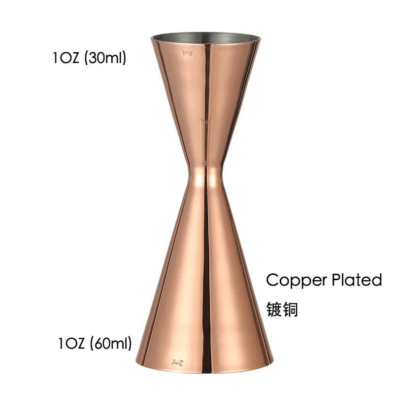 Double Cocktail Jigger with Etched Measurements – Stainless Steel