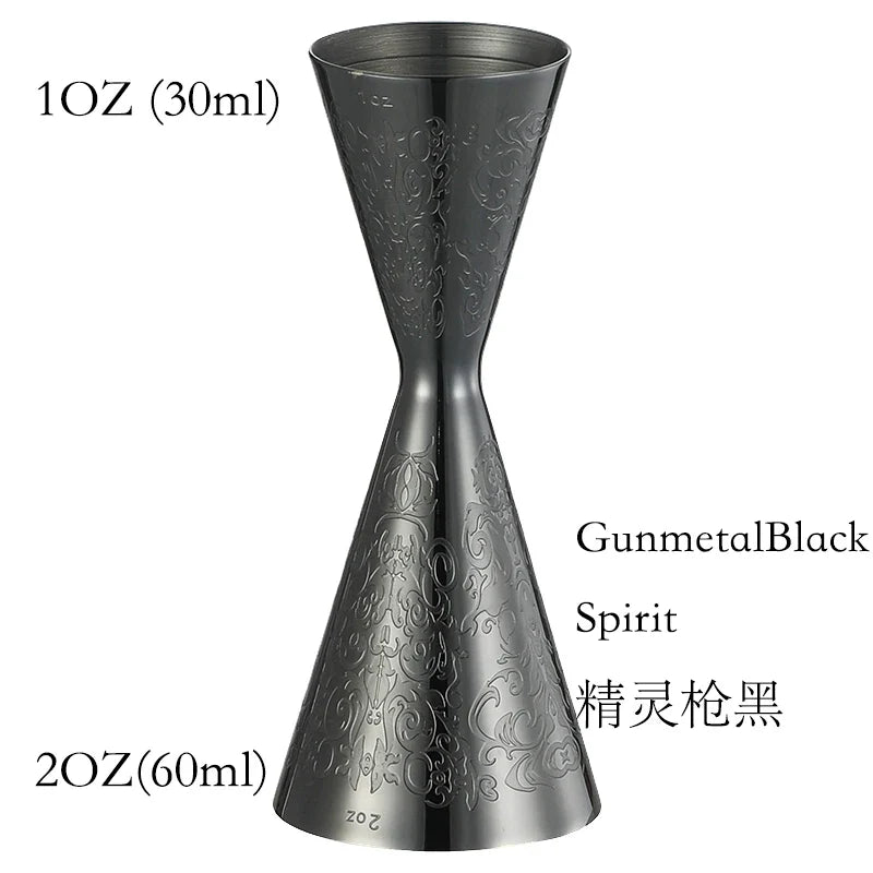 Double Cocktail Jigger with Etched Measurements – Stainless Steel