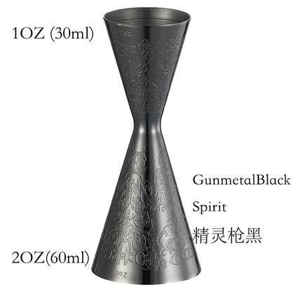 Double Cocktail Jigger with Etched Measurements – Stainless Steel