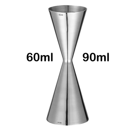 Double Cocktail Jigger with Etched Measurements – Stainless Steel