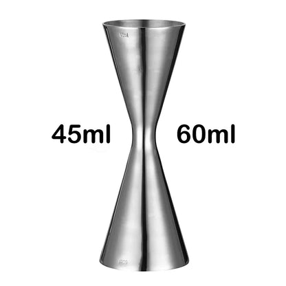 Double Cocktail Jigger with Etched Measurements – Stainless Steel
