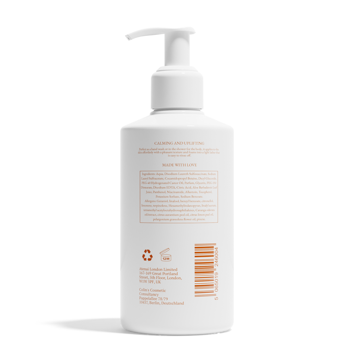 Atenai London Sanctuary Hand & Body Wash