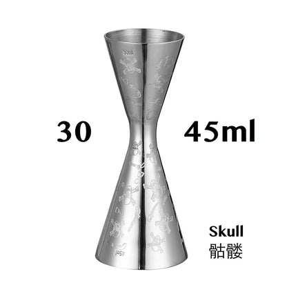 Double Cocktail Jigger with Etched Measurements – Stainless Steel