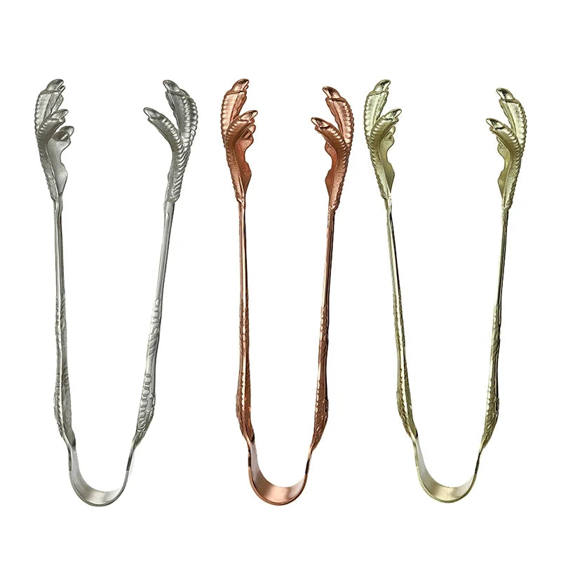 Talon Cocktail Ice Tongs – Stainless Steel 20cm
