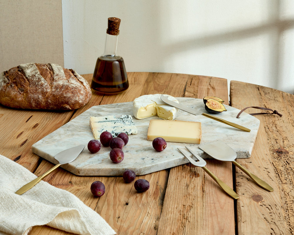 Yara Torrent Marble Serving and Charcuterie Board