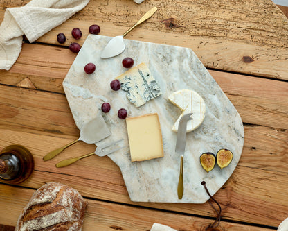 Yara Torrent Marble Serving and Charcuterie Board