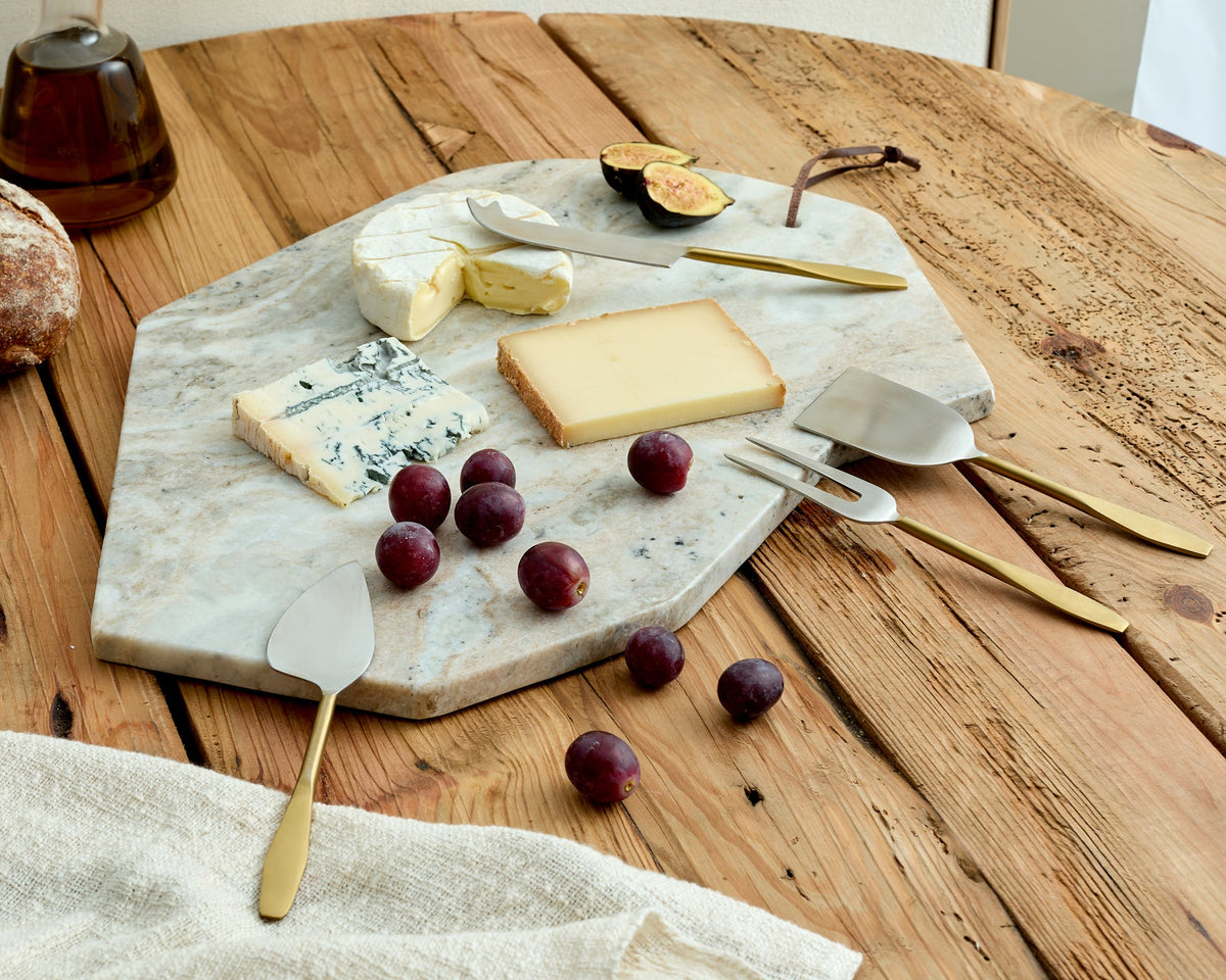 Yara Torrent Marble Serving and Charcuterie Board