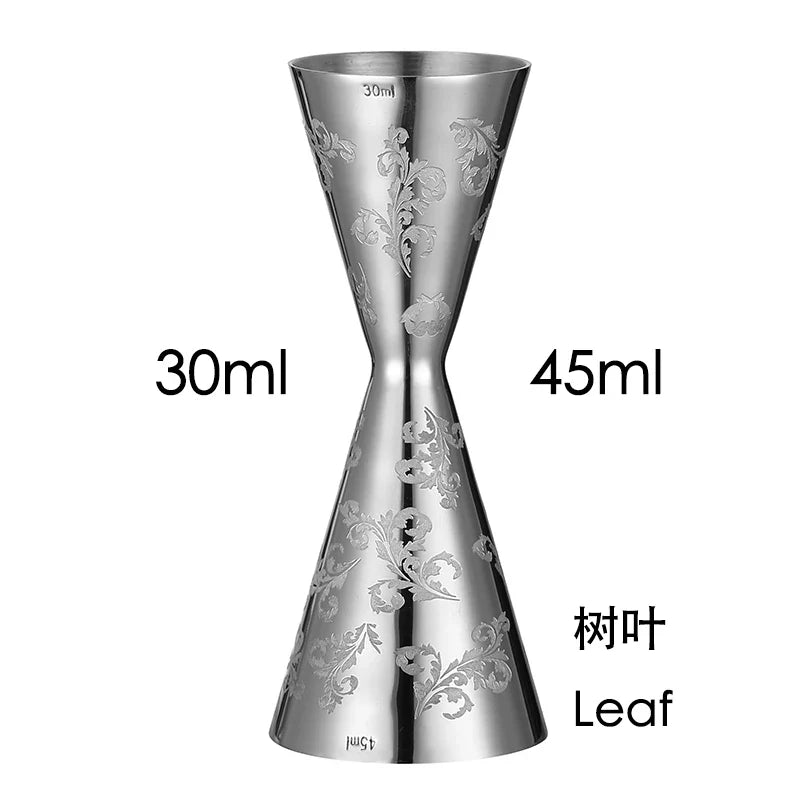 Double Cocktail Jigger with Etched Measurements – Stainless Steel